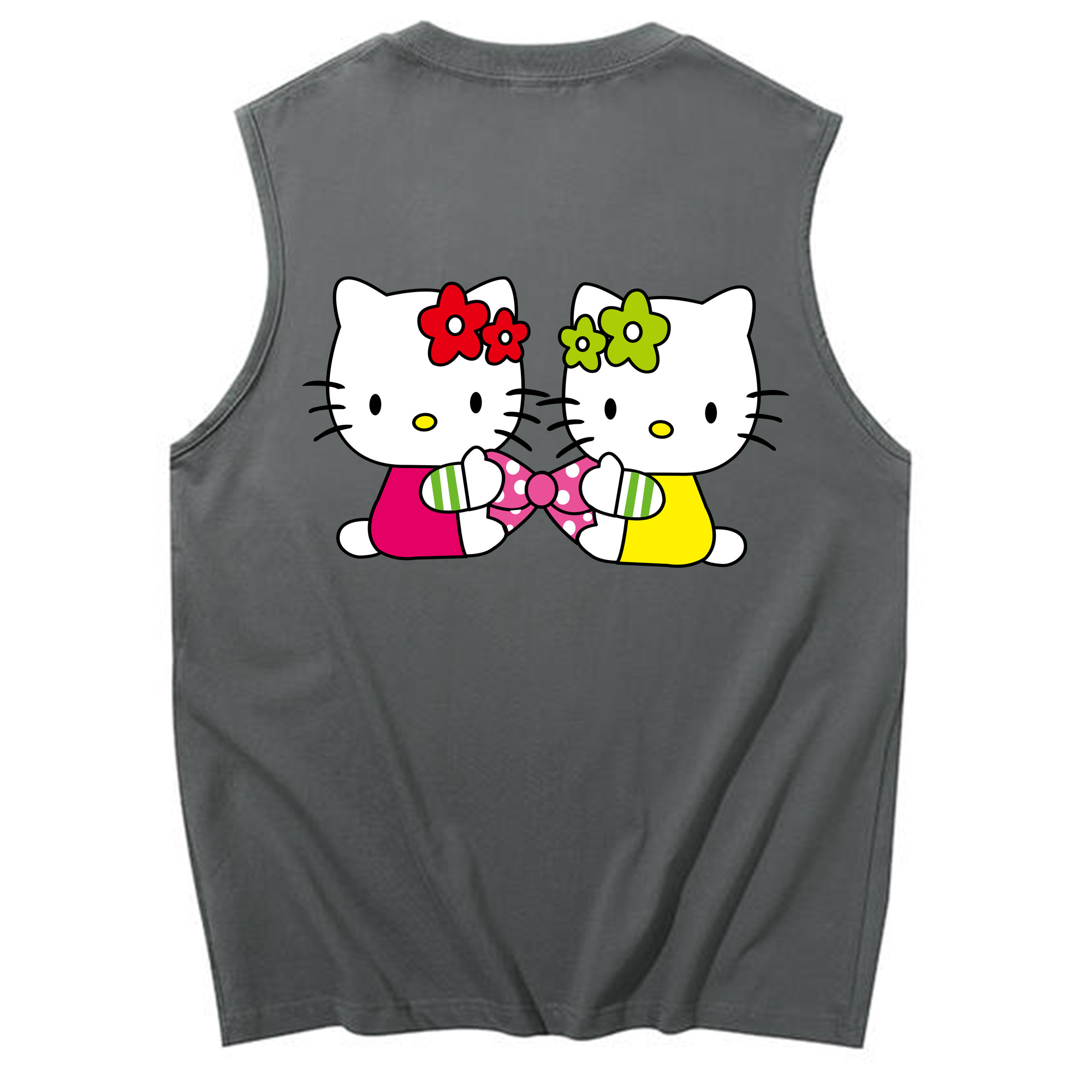 （画像用） Hello Kitty ハローキティ コットン100％タンクトップ（背面プリント）